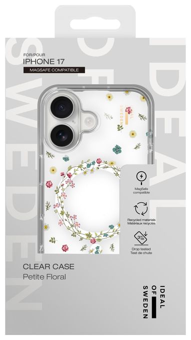 Clear Case MagSafe für Apple iPhone 17 (Petite Floral) 