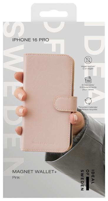 Geldbörsenhülle für Apple iPhone 16 Pro  IDMWP-I2461P-51 (Pink) 