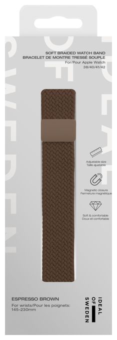Armband 22 mm Apple Watch 38/40/41/42 (Series10)  IDNWB-3842-640 (Braun) 