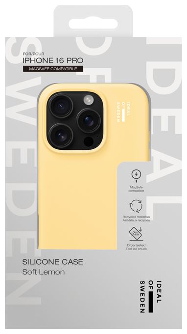 Silicone Case MagSafe für Apple iPhone 16 Pro (Soft Lemon) 