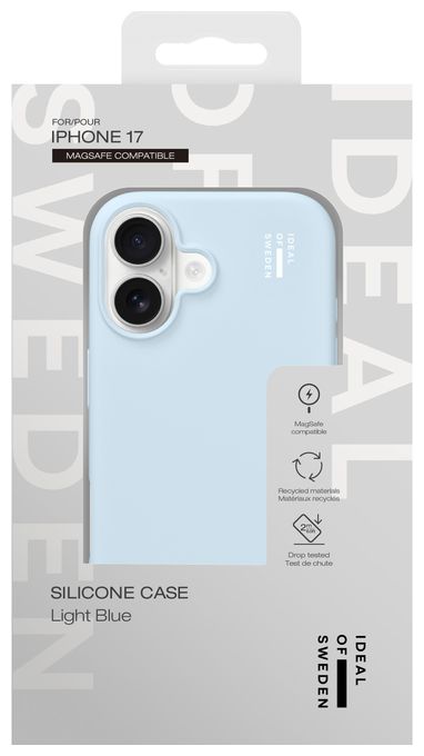 Silicone Case MagSafe Cover für Apple iPhone 17 (Light Blue) 