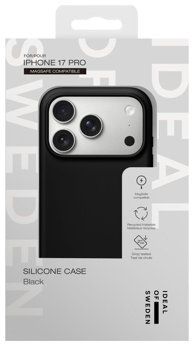 Silicone Case MagSafe Cover für Apple iPhone 17 Pro (Black) 