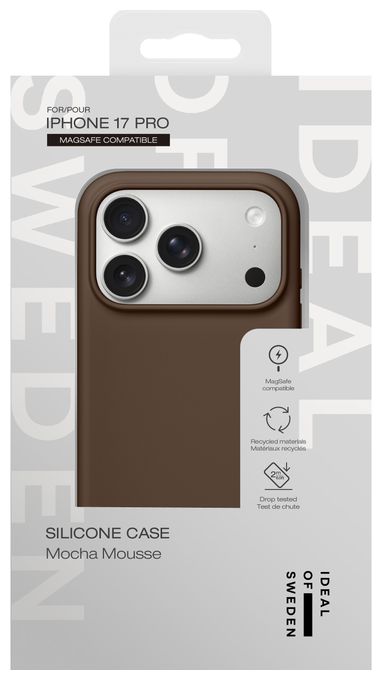 Silicone Case MagSafe Cover für Apple iPhone 17 Pro (Mocha Mousse) 