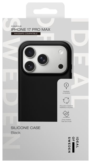 Silicone Case MagSafe Cover für Apple iPhone 17 Pro Max (Black) 