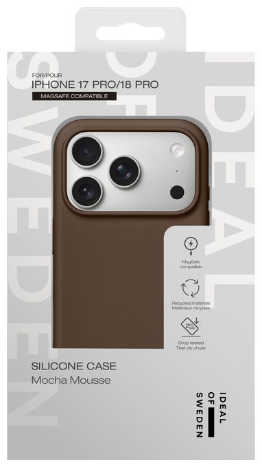 Silicone Case MagSafe für Apple iPhone 18 Pro / 17 Pro (Mocha Mousse) 