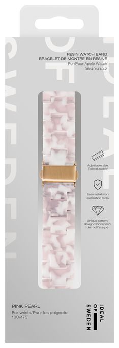 Armband 20 mm Apple Watch 38/40/41/42 (Series10)  Resin Watch Band (Pink) 