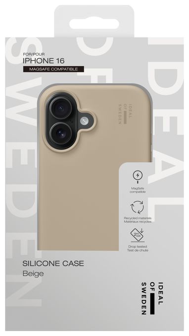 Silicone Case MagSafe Cover für Apple iPhone 16 (Perfect Beige) 
