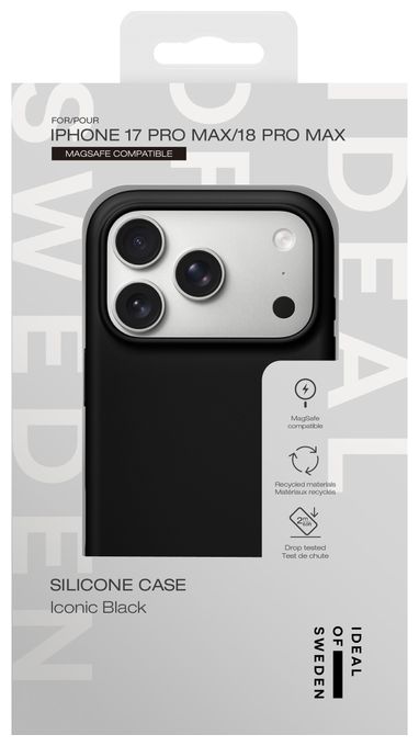 Silicone Case MagSafe für Apple iPhone 18 Pro Max / 17 Pro Max (Black) 