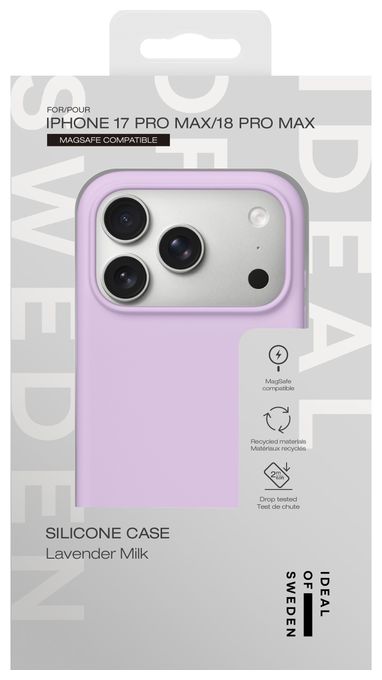 Silicone Case MagSafe für Apple iPhone 18 Pro Max / 17 Pro Max (Lavender Milk) 
