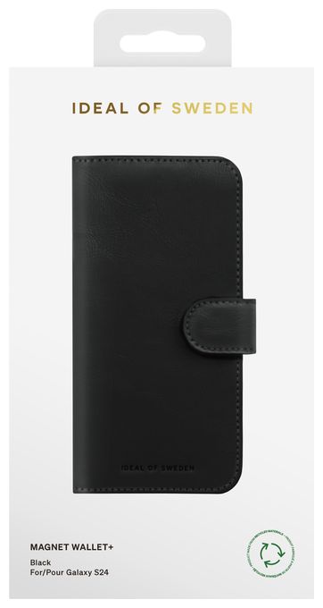 Geldbörsenhülle für Samsung Galaxy S24  IDMWP-S24-01 (Schwarz) 