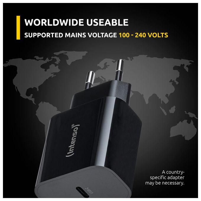 Power Adapter W20C, 20W, USB-C Anschluss, schwarz 