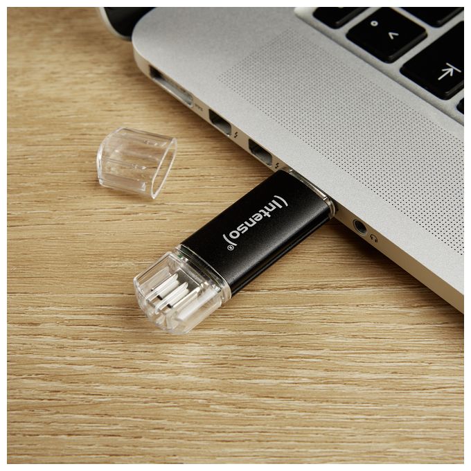 USB Type-A / USB Type-C Stick 32 GB  Twist Line (Anthrazit) 