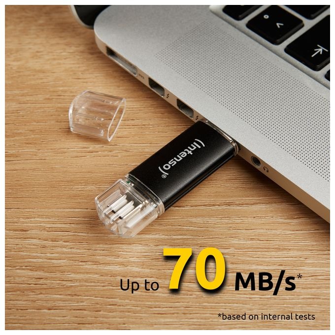 USB Type-A / USB Type-C Stick 64 GB  Twist Line (Anthrazit) 