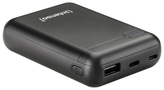 10000 mAh Powerbank Micro-USB + USB Type-C  XS (Schwarz) 