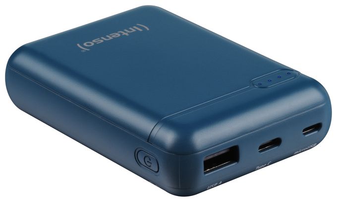 10000 mAh Powerbank Micro-USB + USB Type-C  XS (Farbe Petrol) 