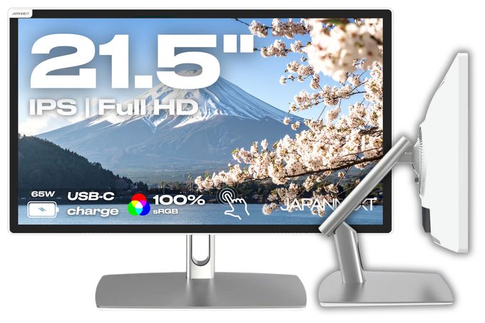 Full HD Monitor 54,6 cm (21.5 Zoll) 16:9 8 ms 250 cd/m²  JN-IPS2152FHDR-C65W-FLD-T (Grau) 