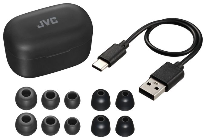 In-Ear Bluetooth Kopfhörer Kabellos TWS 7,5 h Laufzeit IPX4  HA-A25T (Schwarz) 