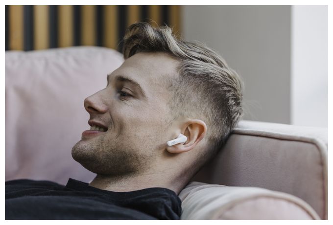 In-Ear Bluetooth Kopfhörer Kabellos TWS 22 h Laufzeit IPX4  HA-A3T (Weiß) 