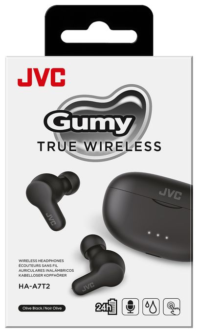 Bluetooth Kopfhörer Kabellos TWS IPX4 Mikro-USB  HA-A7T2 (Schwarz) 