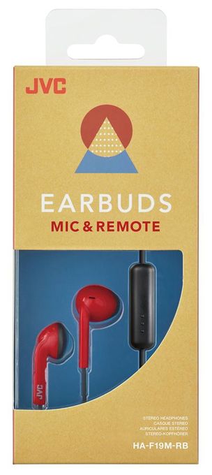 In-Ear Kopfhörer Kabelgebunden IPX2  HA-F19M-RB (Rot) 