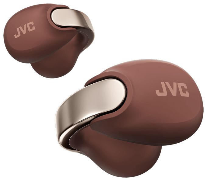 In-Ear Bluetooth Kopfhörer Kabellos TWS IPX4 USB Typ-C  HA-NP1T (Braun, Silber) 