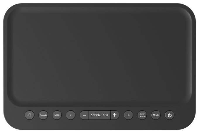 Bluetooth DAB+, FM Radio Uhr  CR-ST40DAB-B (Schwarz) 