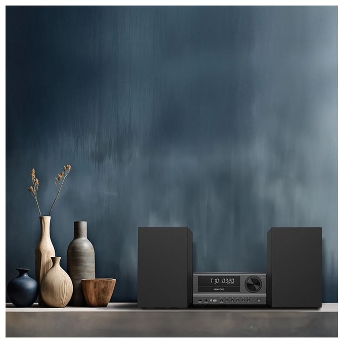 Heim-Audio-Mikrosystem DAB+, FM 80 W Bluetooth  M-750DAB (Schwarz) 