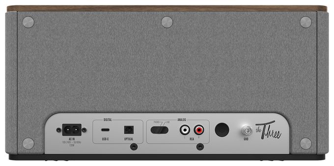 120 W Bluetooth Lautsprecher  The Three Plus (Walnuss) 