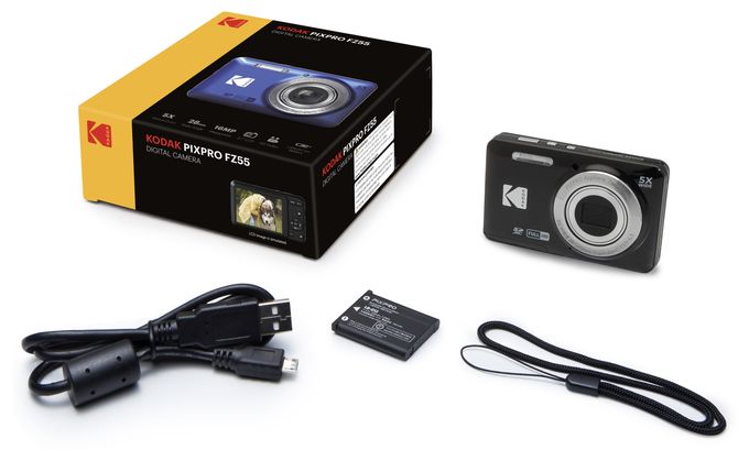 Kompaktkamera 5x Opt. Zoom  Pixpro FZ55 (Schwarz) 