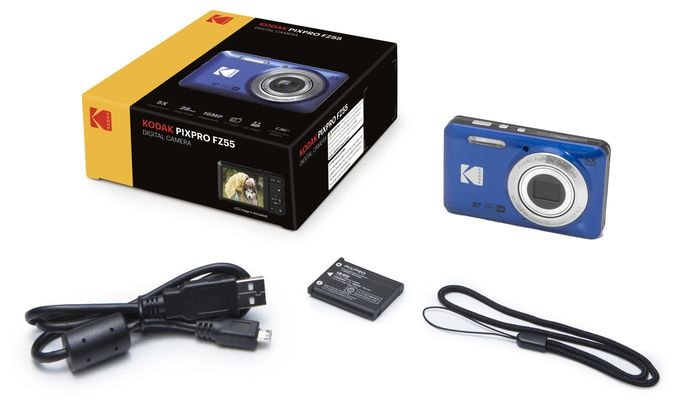 Kompaktkamera 5x Opt. Zoom  Pixpro FZ55 (Blau) 