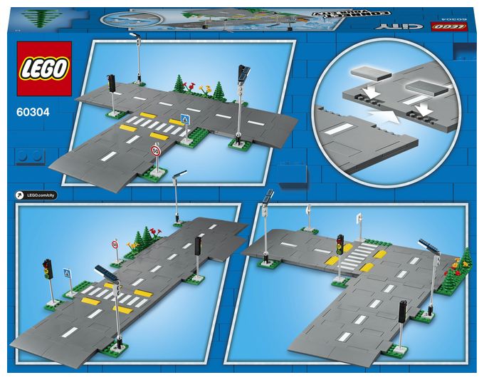 Straßenkreuzung mit Ampeln 