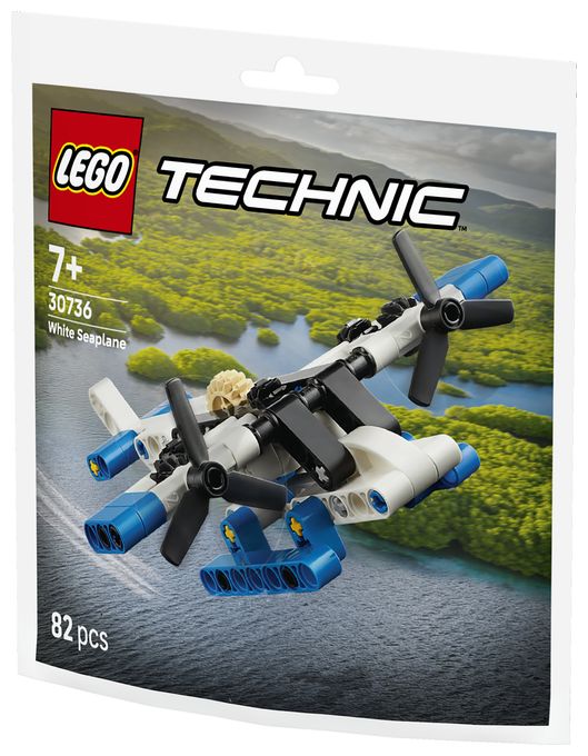 Weißes Wasserflugzeug 