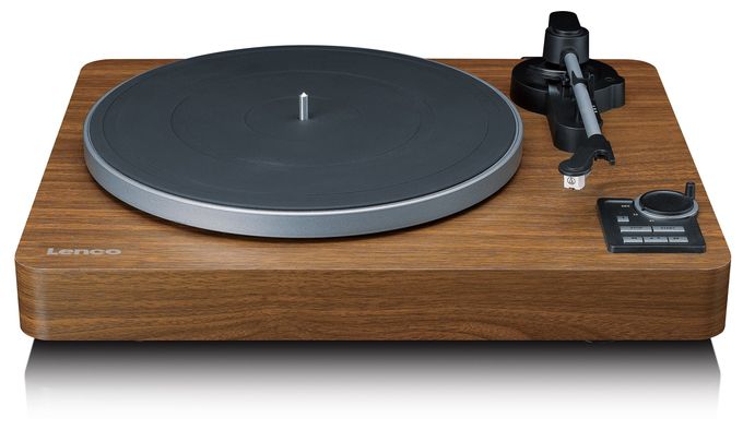 Audio-Plattenspieler mit Riemenantrieb  LBTA-165WD (Schwarz, Holz) 