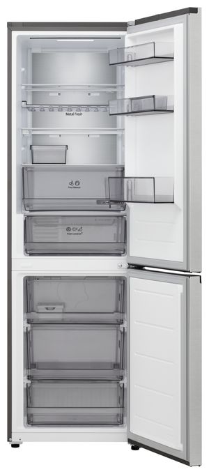 220 l / 113 l Kühl-Gefrierkombi freistehend NoFrost 169 kWh Jahr  GBBS514CPY (Silber) 