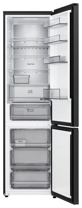 262 l / 113 l Kühl-Gefrierkombi freistehend 175 kWh Jahr  GBBS525CEV (Schwarz) 