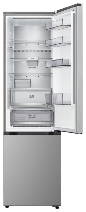 262 l / 113 l Kühl-Gefrierkombi freistehend NoFrost 139 kWh Jahr  GBBS726BPY (Silber) 