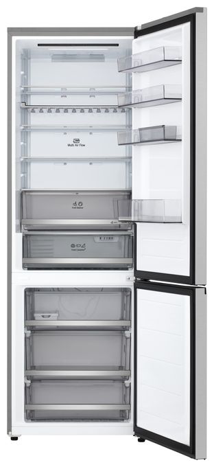 326 l / 139 l Kühl-Gefrierkombi freistehend NoFrost 191 kWh Jahr  GBBW322CPY (Silber) 