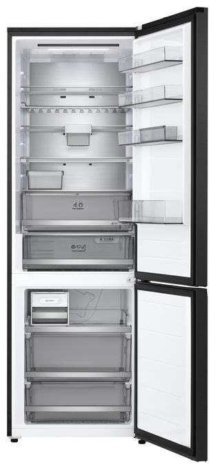 326 l / 139 l Kühl-Gefrierkombi freistehend NoFrost 191 kWh Jahr  GBBW726CEV (Schwarz) 