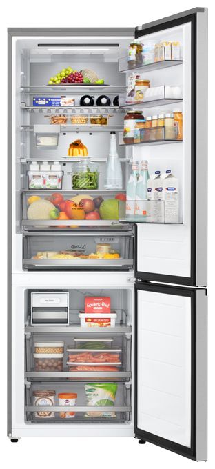 326 l / 139 l Kühl-Gefrierkombi freistehend NoFrost 191 kWh Jahr  GBBW726CPY (Silber) 