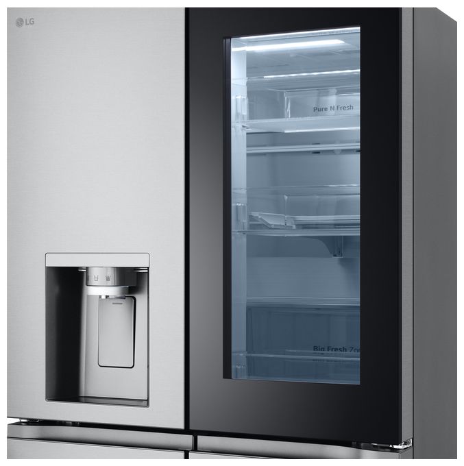 Side-by-Side Kühl-/ Gefrierkombination 288 l / 220 l 314 kWh NoFrost 1787 mm x 835 mm  GMG861MBAE (Schwarz, Edelstahl) 