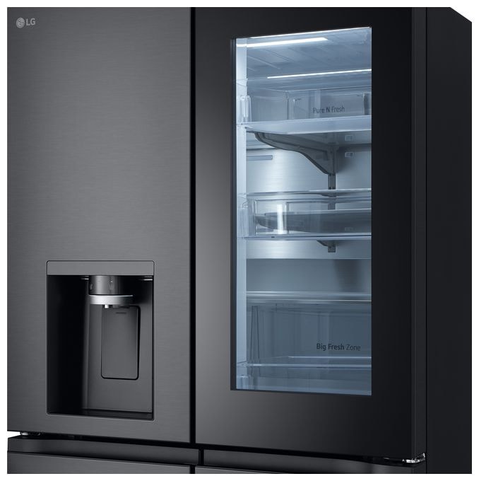 Side-by-Side Kühl-/ Gefrierkombination 363 l / 274 l 354 kWh NoFrost 1792 mm x 914 mm  GMG961EVKE (Schwarz, Graphit) 