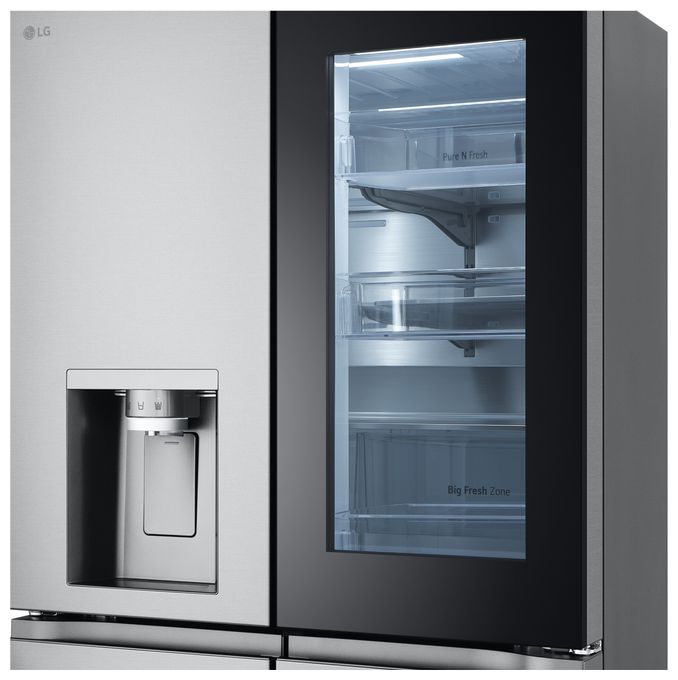 Side-by-Side Kühl-/ Gefrierkombination 363 l / 274 l 354 kWh NoFrost 1792 mm x 914 mm  GMG961MBKE (Edelstahl) 