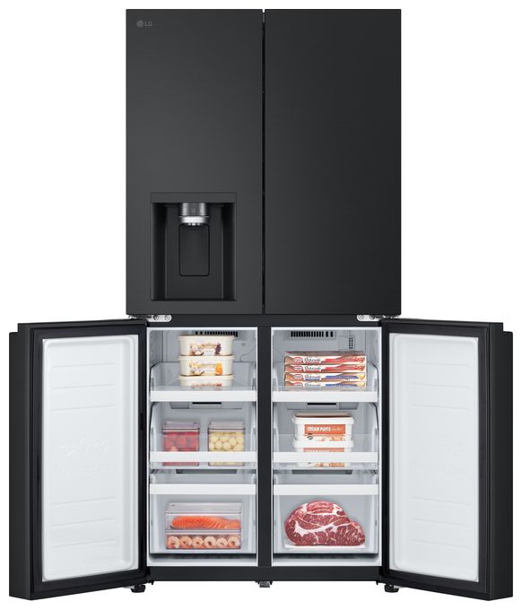 Side-by-Side Kühl-/ Gefrierkombination 286 l / 220 l 314 kWh NoFrost 1787 mm x 835 mm  GML861EPPE (Schwarz) 
