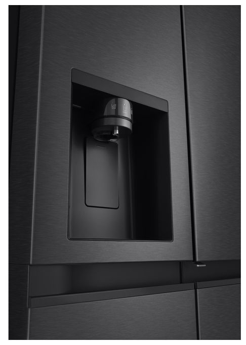 Side-by-Side Kühl-/ Gefrierkombination 417 l / 221 l 347 kWh NoFrost 1790 mm x 913 mm  GSJC40EPPE (Schwarz) 