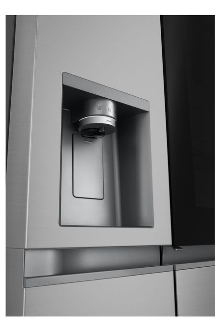 Side-by-Side Kühl-/ Gefrierkombination 407 l / 221 l 276 kWh NoFrost 1790 mm x 913 mm  GSXE81PYBD (Silber) 