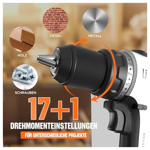 U20 Akku Bohrschrauber mit Akku 20V 2,0Ah 