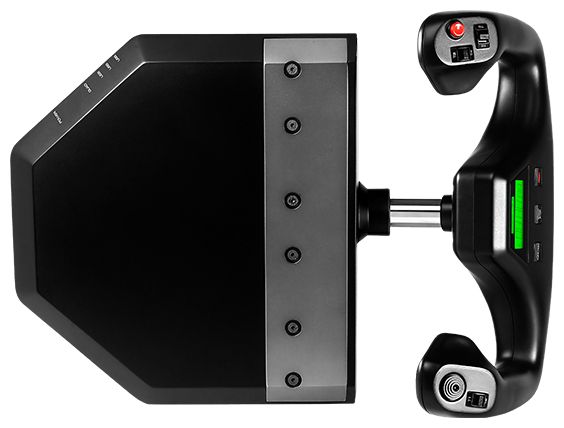 Analog / Digital Flugsimulation für PC  Pro Flight Yoke System (Schwarz) 