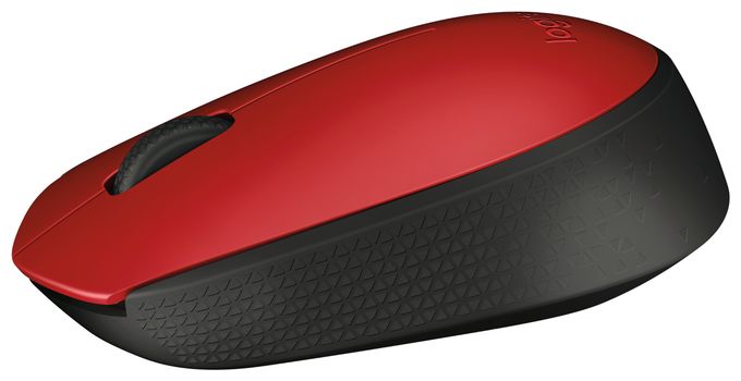 1000 DPI Büro Maus Optisch  M171 (Schwarz, Rot) 