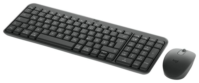 Universal Tastatur RF Wireless + Bluetooth 2.4 GHz  MK250 Compact Bluetooth Wireless Combo (Graphit) 