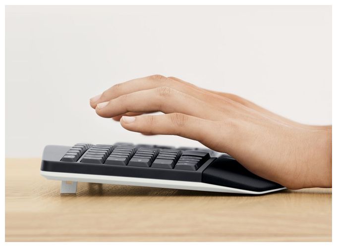 Universal Tastatur RF Wireless + Bluetooth 2.4 GHz  MK850 (Schwarz) 